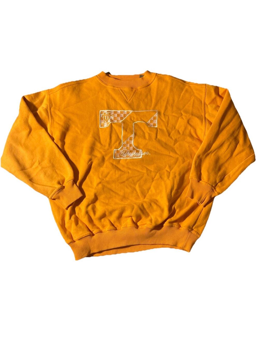 Vintage Tennessee Lady Volunteers Sweatshirt Women M Orange Vesi Sportswear